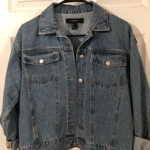 Forever 21 Denim Sequin Jacket